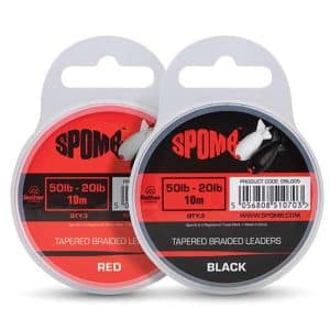 Fox Spomb Tapered Braided Leaders Black